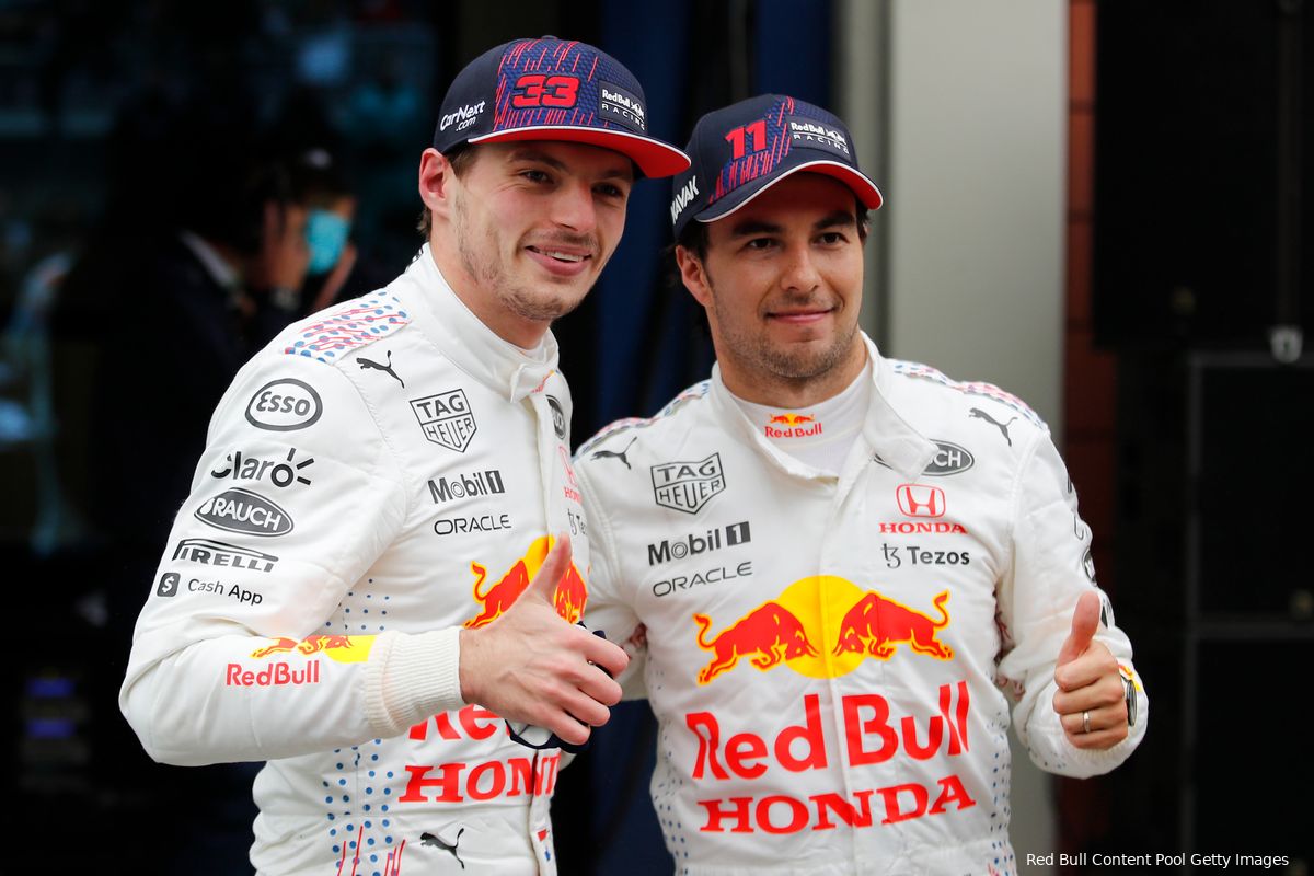 Update | Pérez: 'Daar plukken Verstappen en Red Bull de vruchten van'