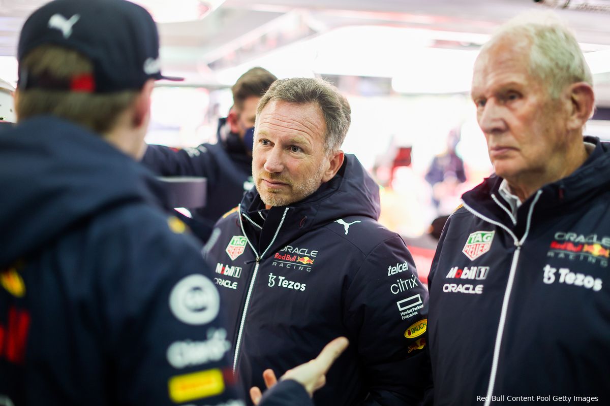 Horner: 'Concurrenten zijn al naar FIA gestapt na klapperende achtervleugel Verstappen'