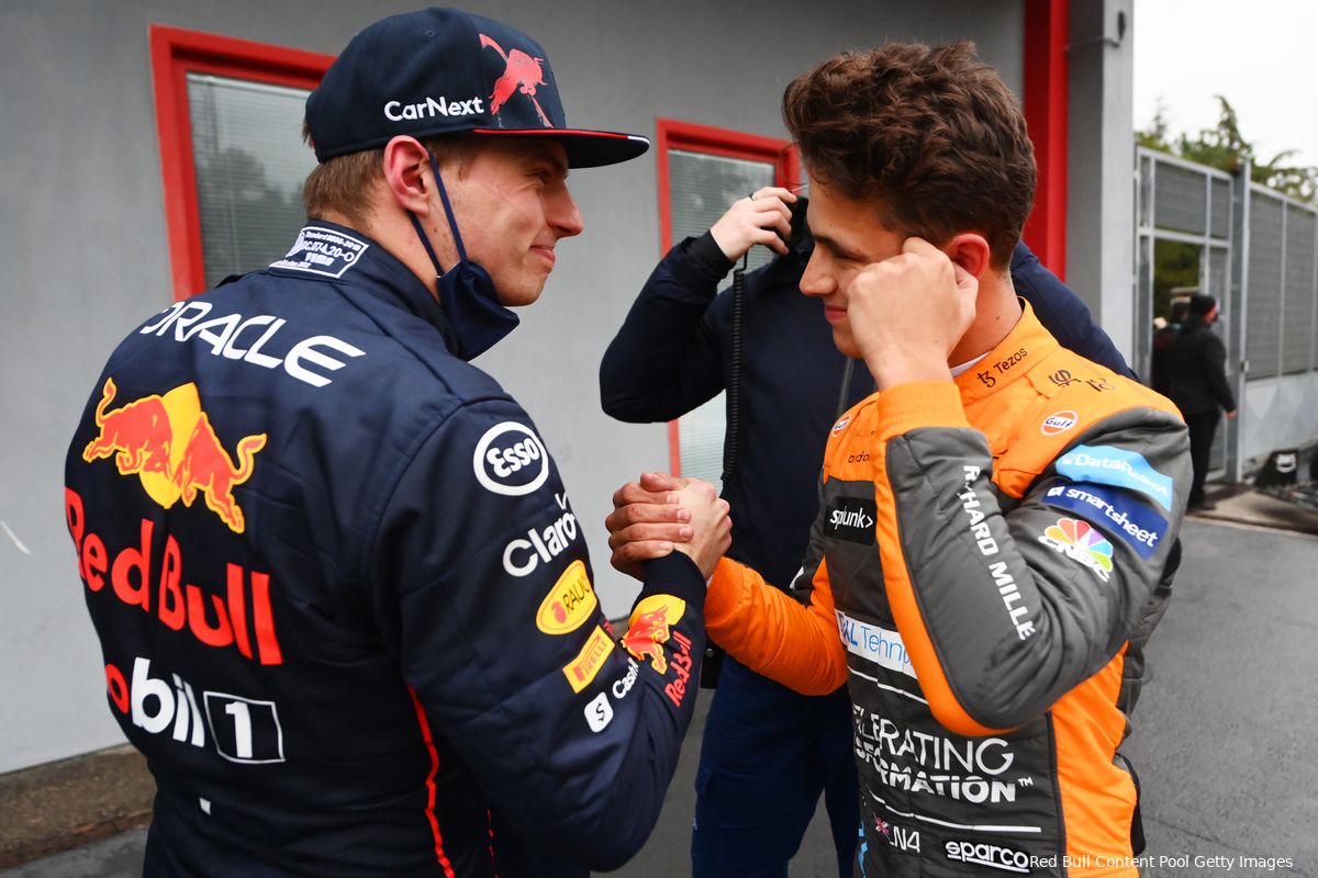 Verstappen grapt met Norris: 'Het ligt altijd aan de coureur'