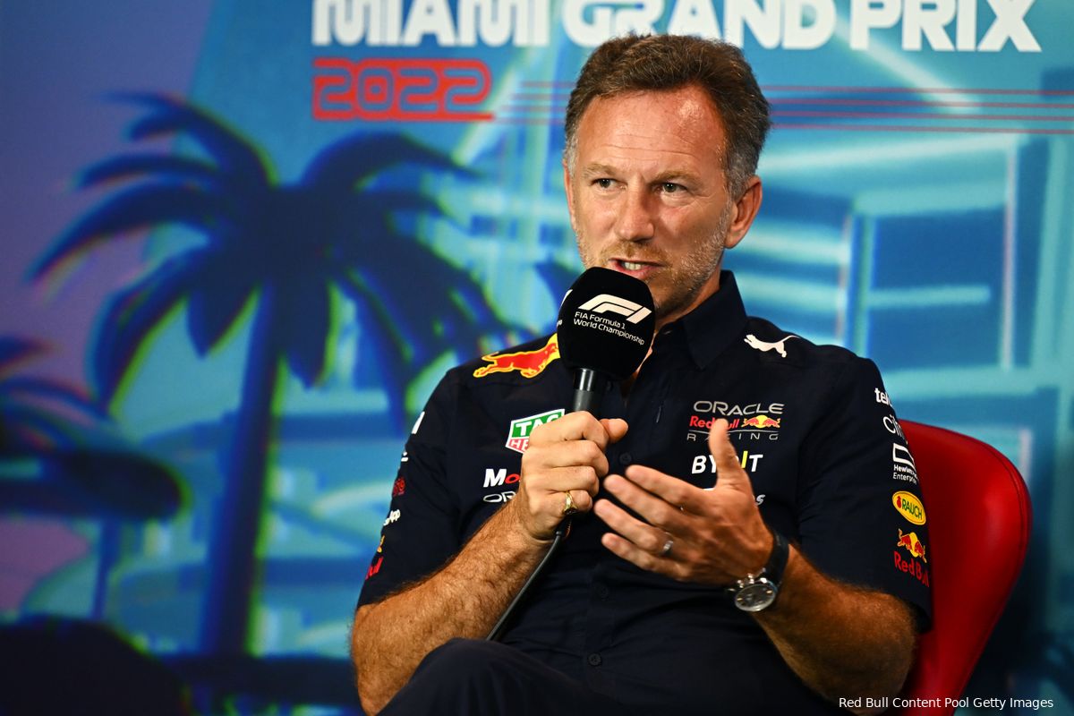Horner over controverse Ferrari: 'Bandentest niet voor prestatiegewin'