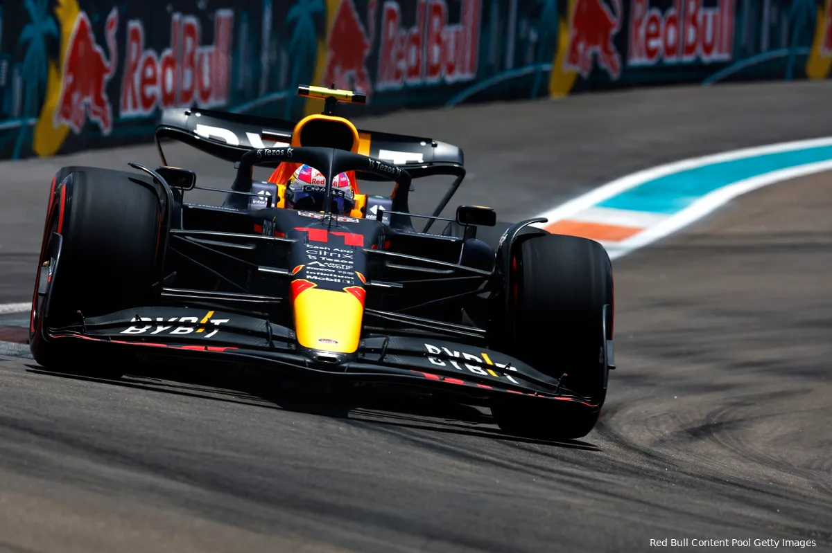 Pérez na probleem in Grand Prix van Miami: 'Het was een totale ramp'