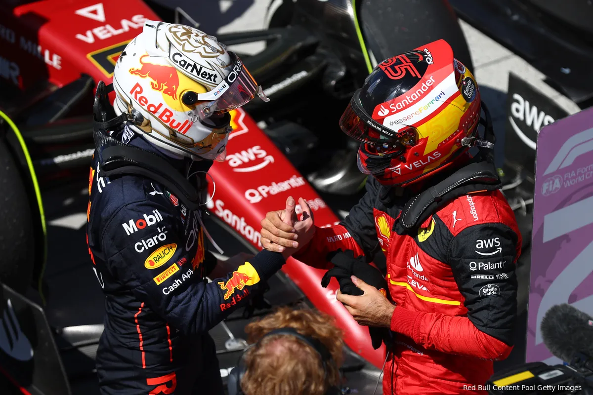 max verstappen carlos sainz red bull racing ferrari gp canada 2022
