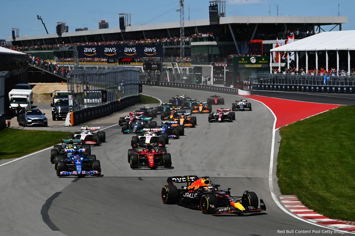 Overzicht tijden Grand Prix van Canada 2023
