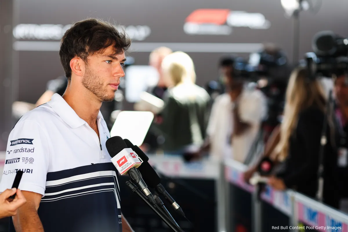 Gasly over prestaties AlphaTauri: 'Niet daar waar we moeten zijn'