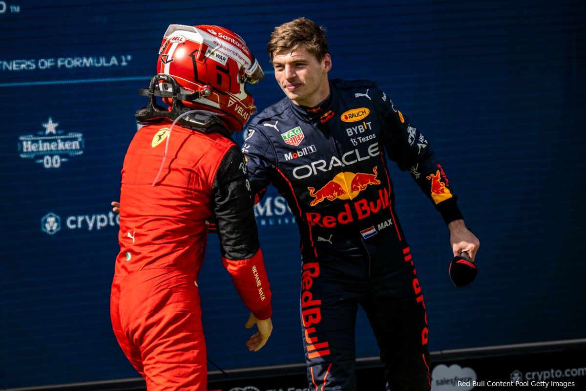 Verstappen: 'Leclerc op het asfalt altijd al agressief geweest, maar op een goede manier'