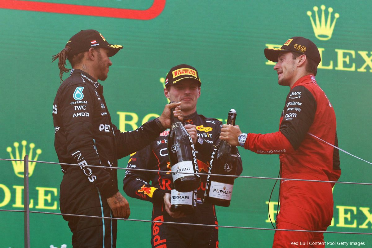 Update | Voorwaardelijke boete voor Verstappen, Leclerc en Hamilton; eindklassering geldig