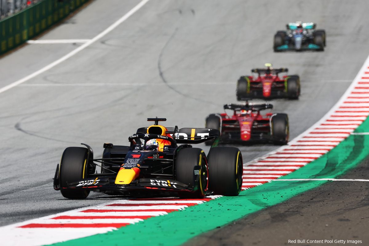 Verslag sprintrace Oostenrijk | Verstappen pakt overwinning, Leclerc wint Ferrari-gevecht