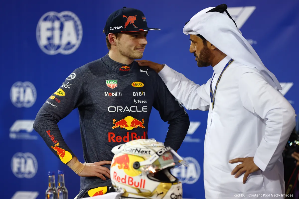 max verstappen mohammed ben sulayem red bull racing fia f1 2022