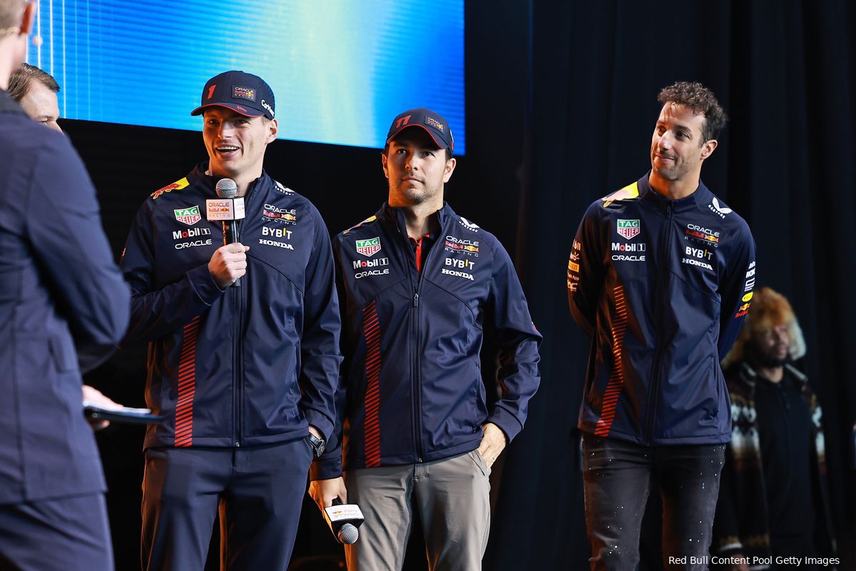 Ricciardo schrikt Pérez niet af: 'Red Bull kan iedereen op de grid kiezen'