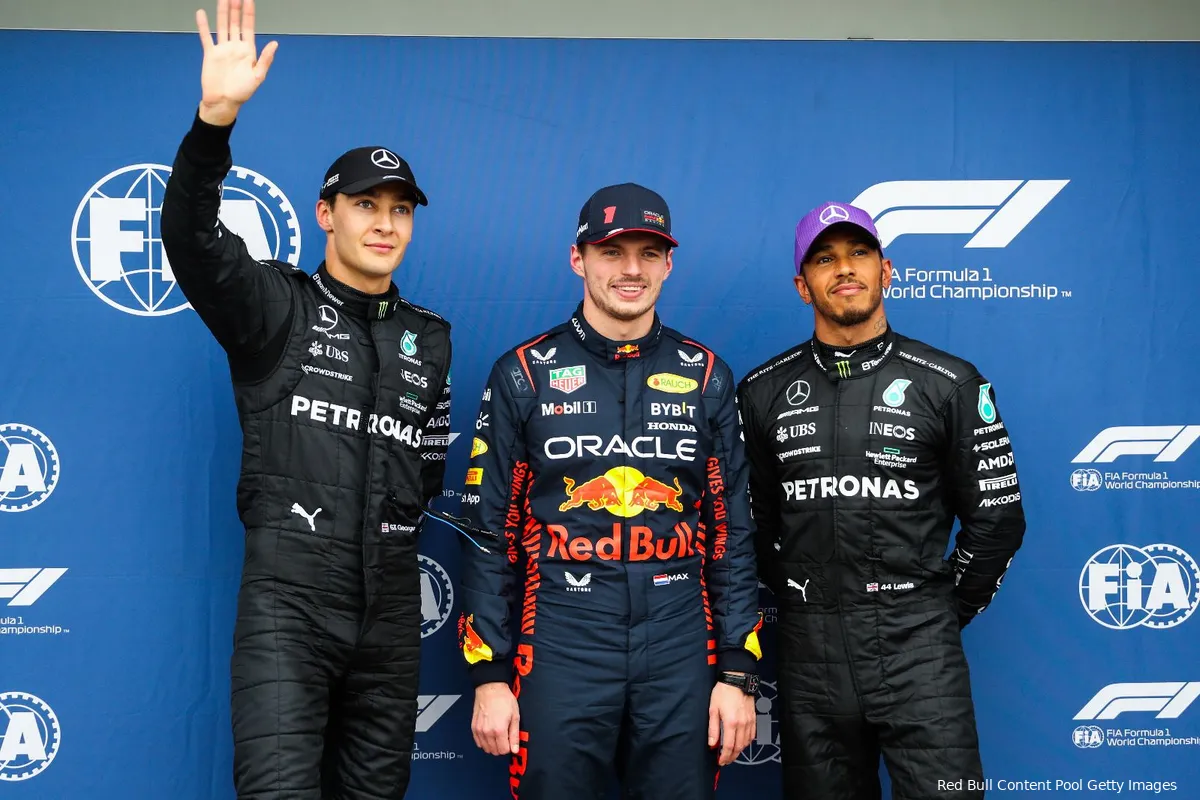 george russell lewis hamilton max verstappen red bull racing mercedes f1 gp australie 2023