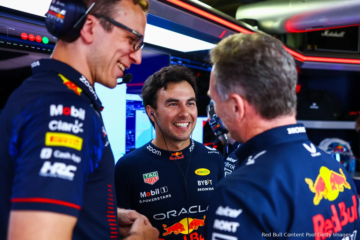 sergio perez christian horner red bull racing f1 gp monaco 2023