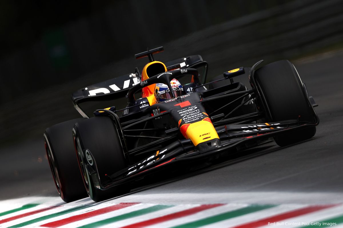 Verstappen nog niet blij met afstelling na vrijdag in Monza: 'Moeten nog analyseren welke richting we op moeten gaan'