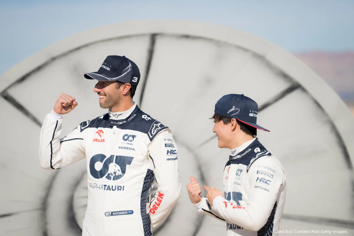 daniel ricciardo yuki tsunoda las vegas