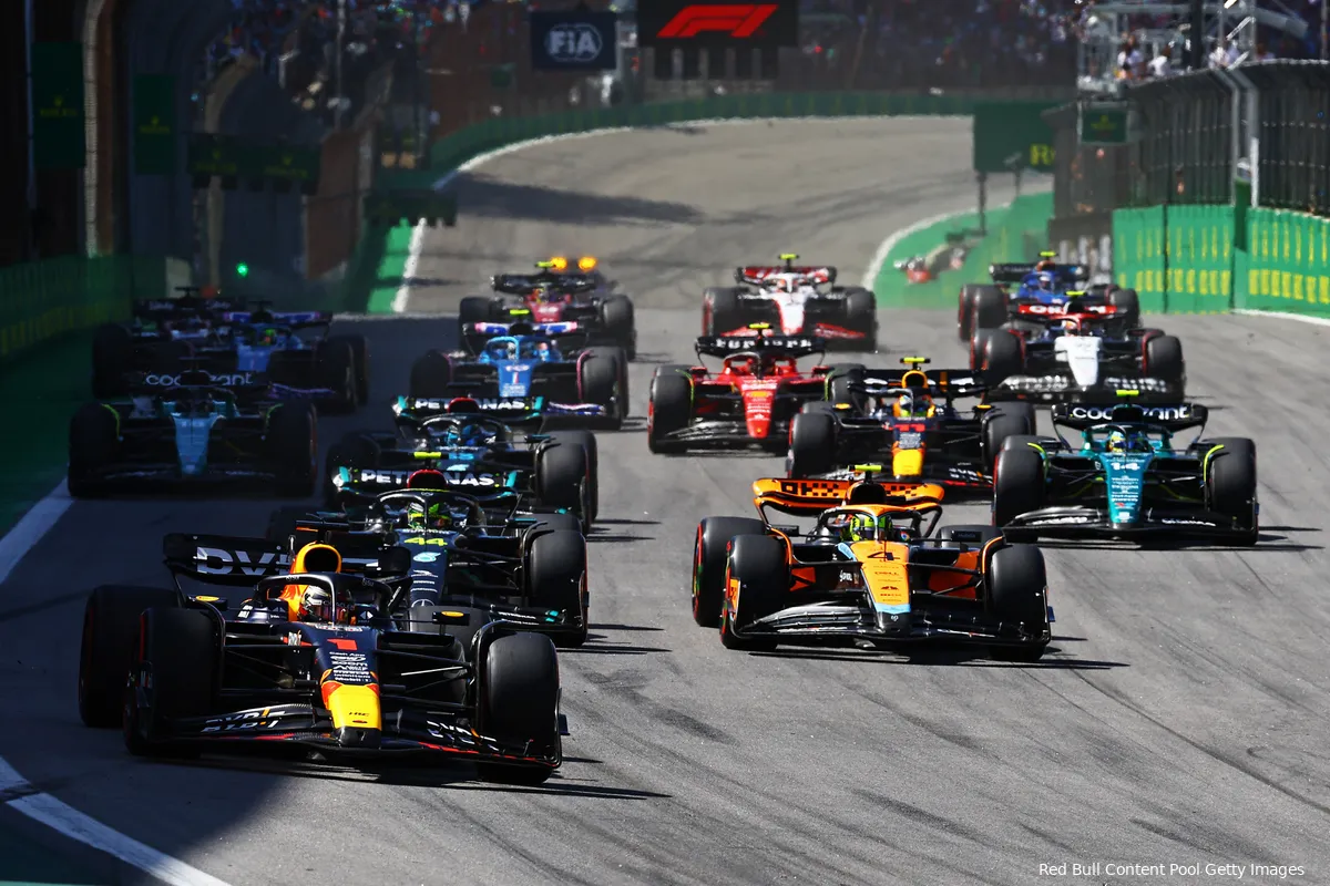 start brazilie 2023 max verstappen lando norris