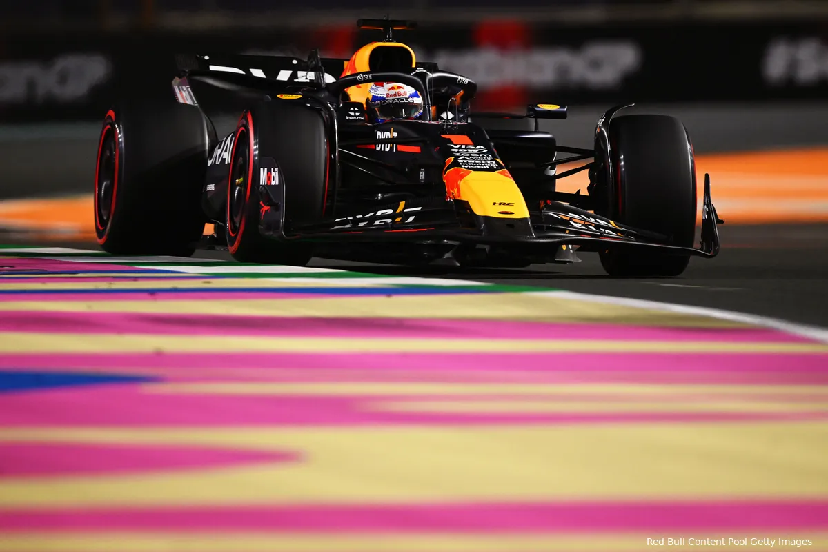Max Verstappen, P1, Kwalificatie op het Jeddah Corniche Circuit, Grand Prix van Saoedi-Arabië, 2024