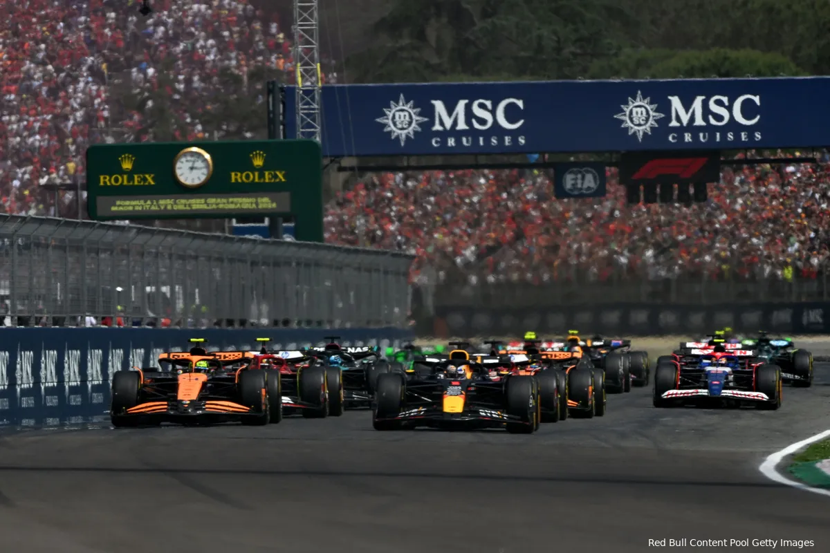 imola 2024 start max verstappen lando norris charles leclerc carlos sainz oscar piastri 10
