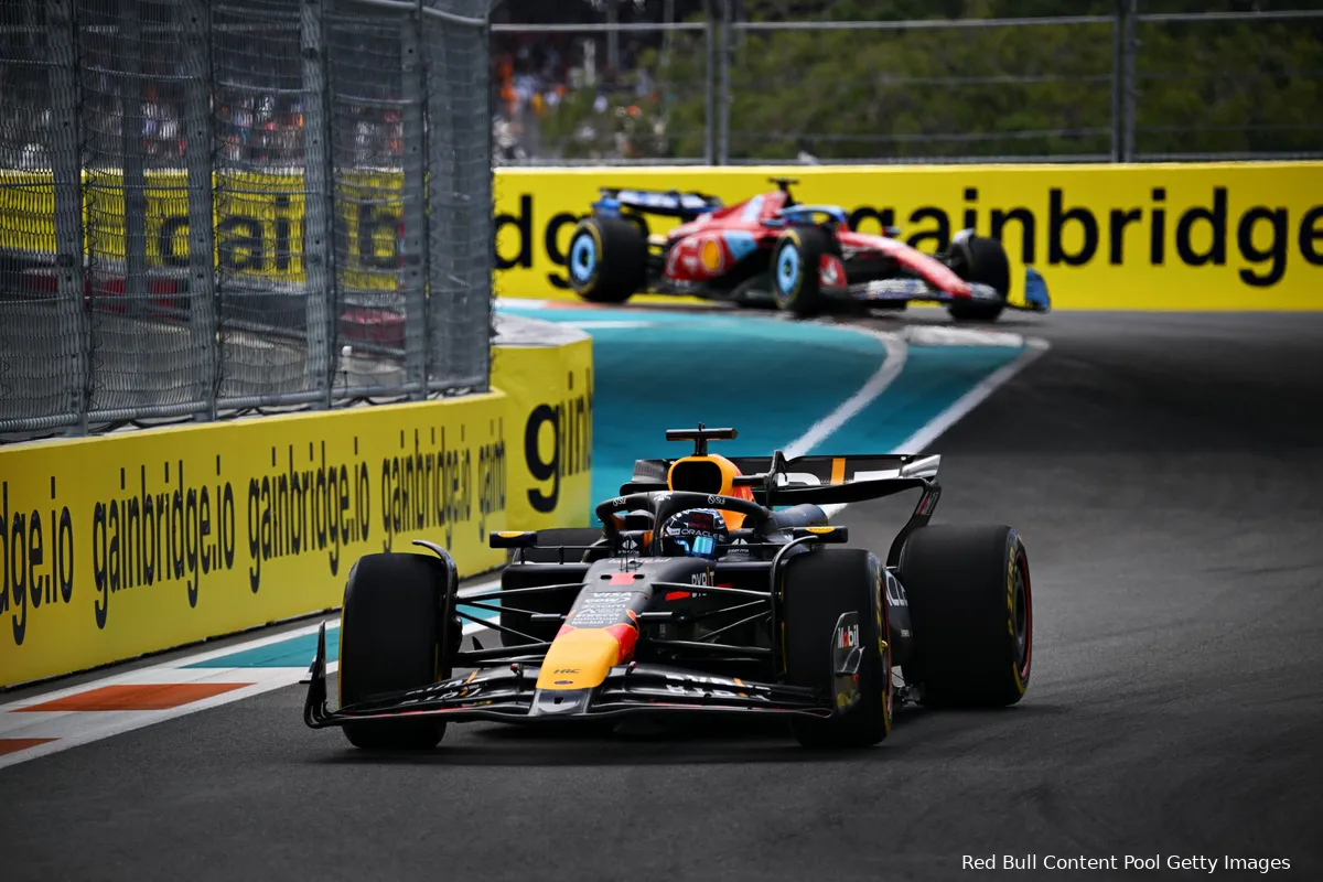max verstappen wint sprintrace miami 2024 charles leclerc 3