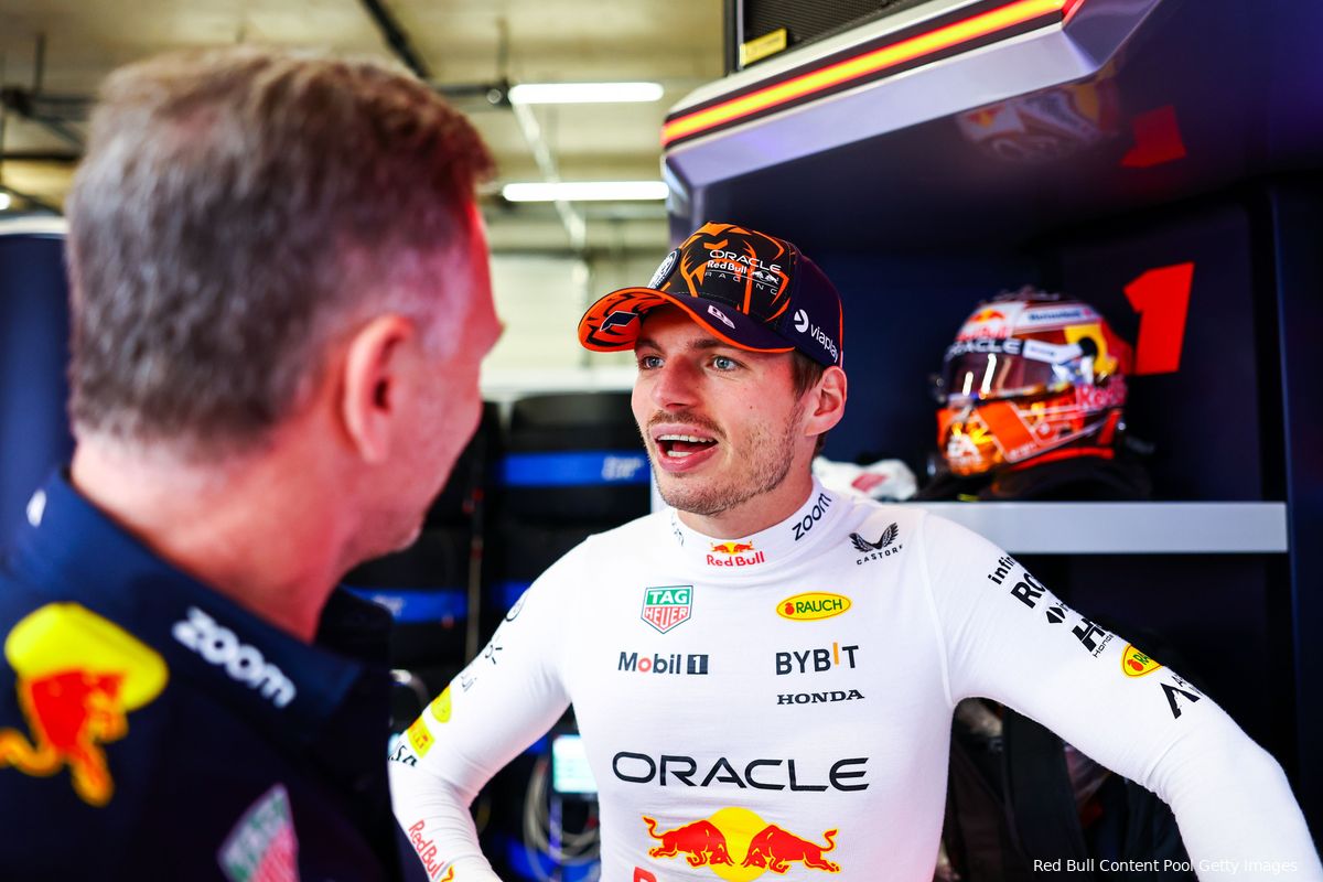 Horner over enorm verschil tussen Verstappen en Pérez: 'Dat is niet relevant'