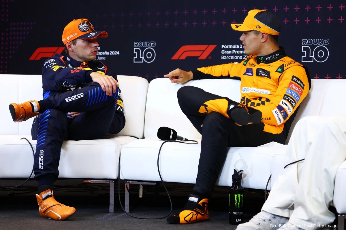 max verstappen zaterdag kwalificatie spanje lando norris