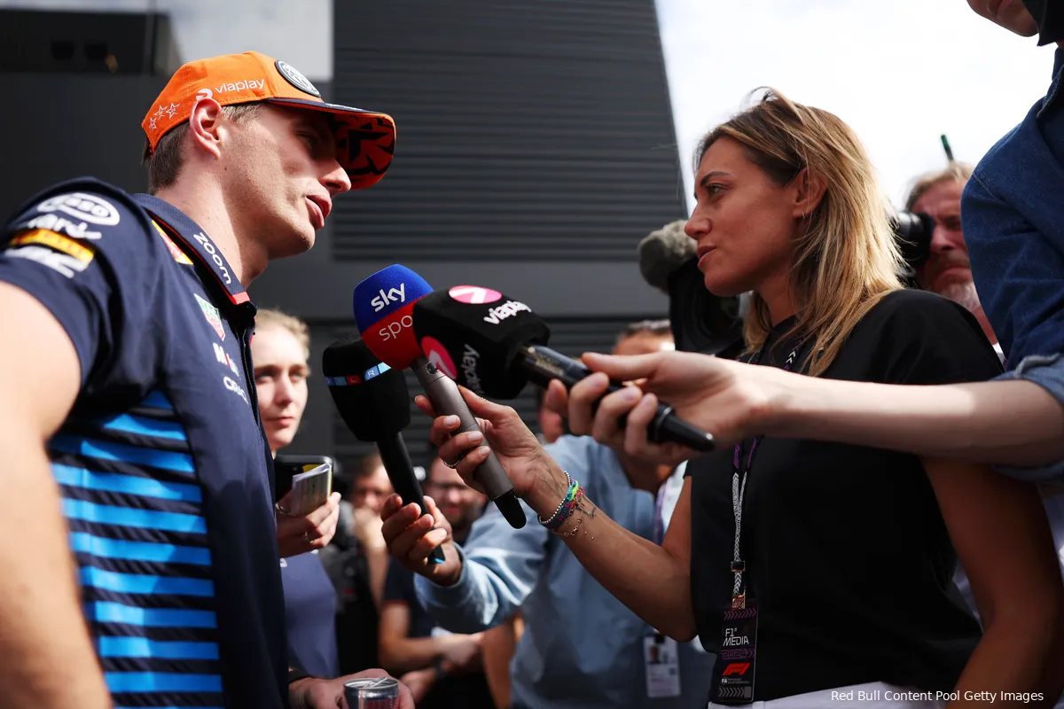 max verstappen media dag donderdag maria sanghi sky sports viaplay