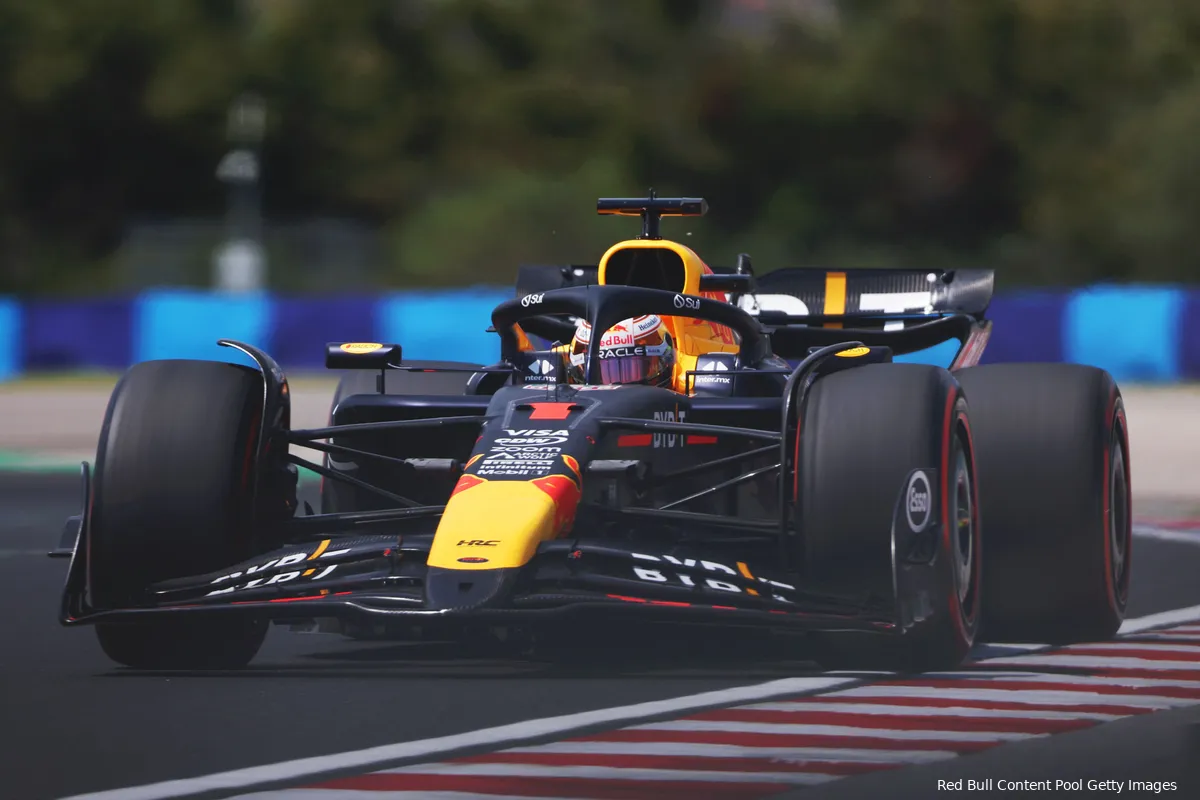 max verstappen rb20 red bull racing hongarije hungaroring vt1 12