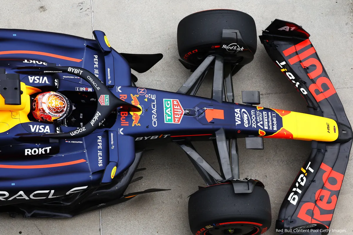 Verstappen kwam er in Q1 al achter dat er niet veel meer in zijn RB20 zat.