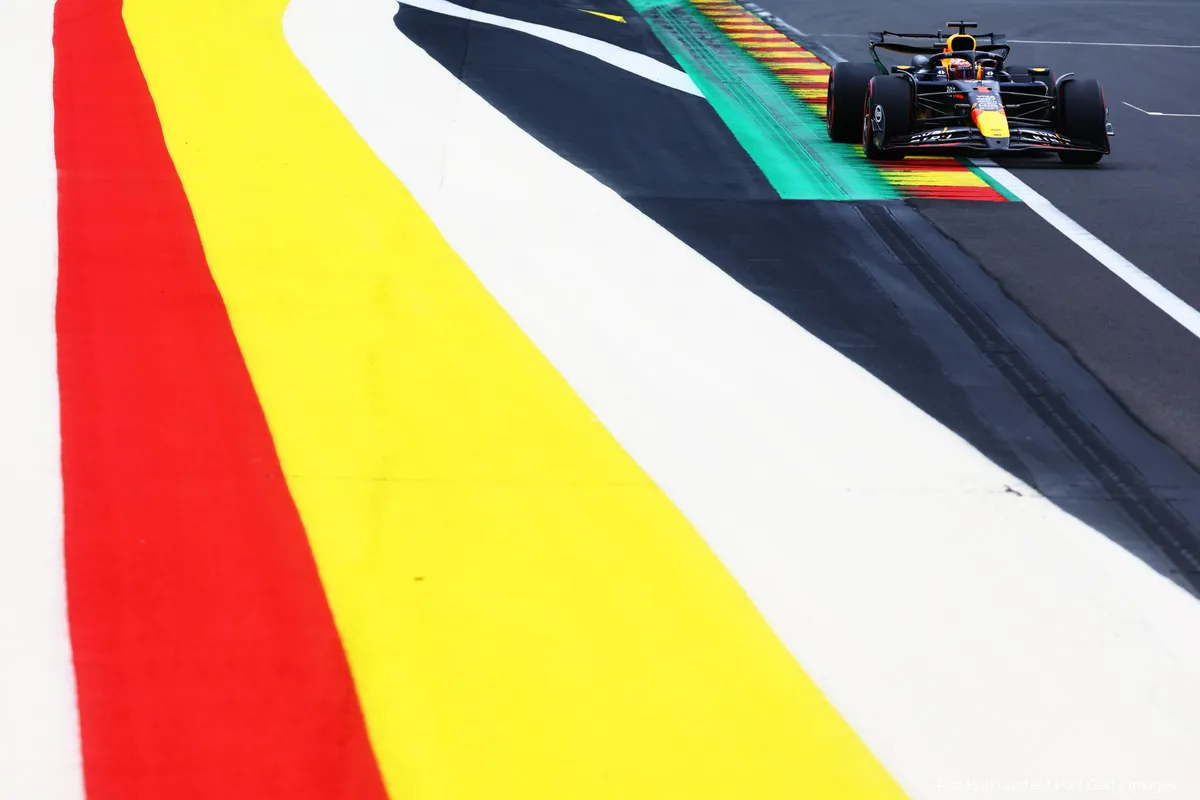 max verstappen vt1 belgie vrijdag 2024