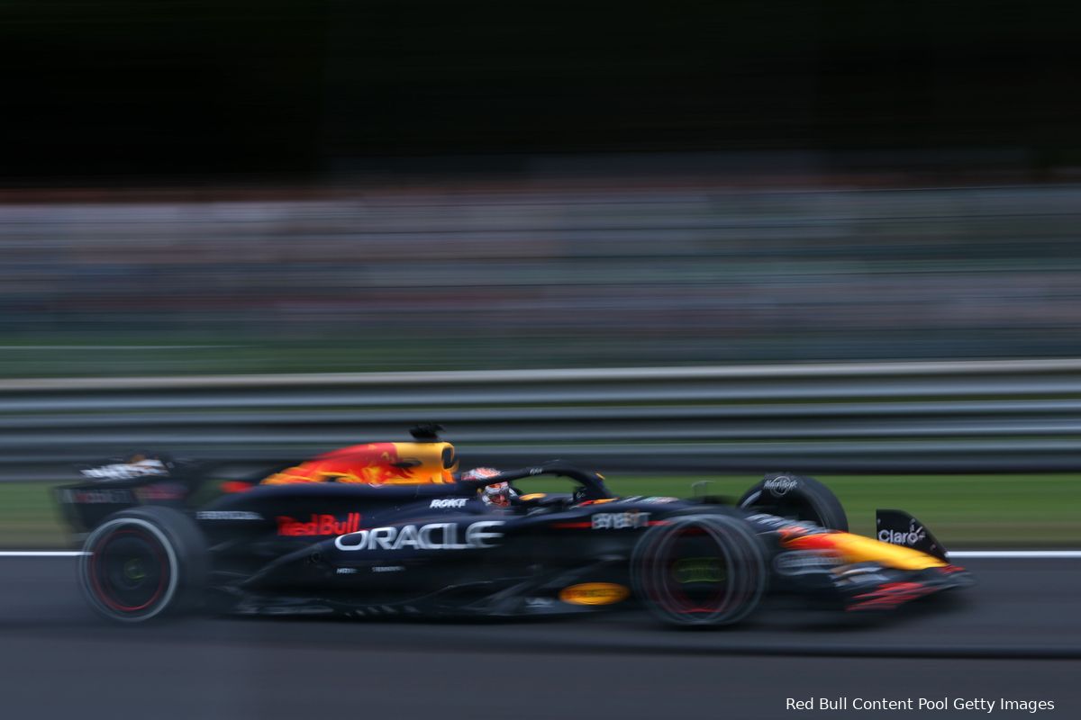 Verslag VT3 | Verstappen topt verregende sessie, training tweemaal onderbroken