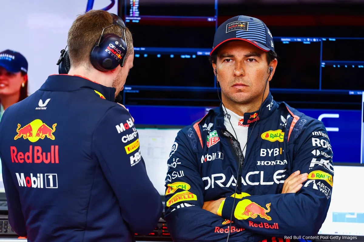 sergio perez boos ontevreden 2024