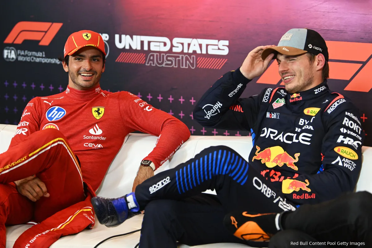 max verstappen carlos sainz persconferentie sprintrace cota zaterdag 2024