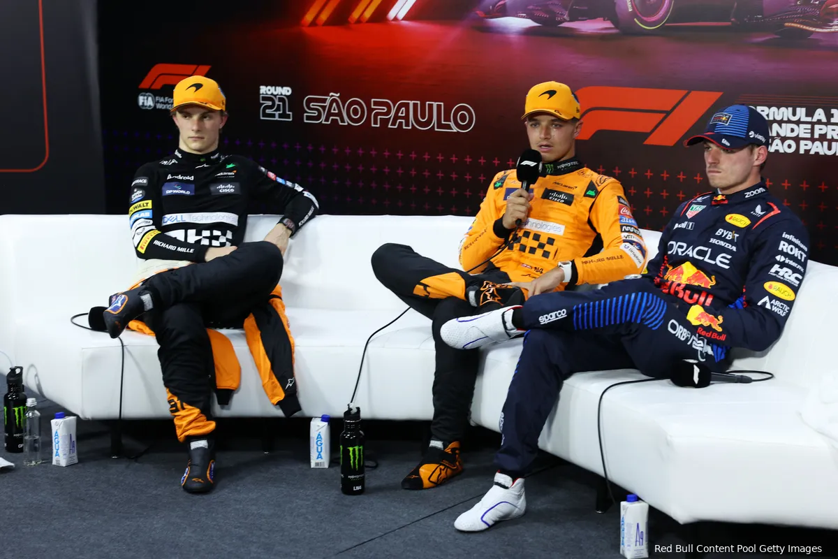 max verstappen red bull lando norris oscar piastri mclaren racing gp sao paulo zaterdag 2024