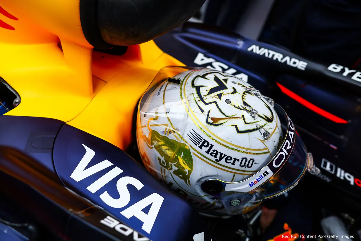 max verstappen helm red bull racing abu dhabi zaterdag helm 1