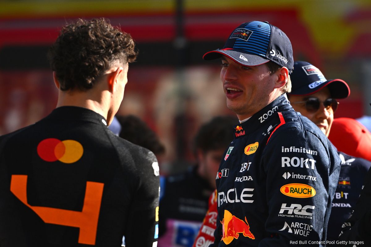 Norris had het moeilijk met verliezen van Verstappen: 'Die droom spatte uiteen'