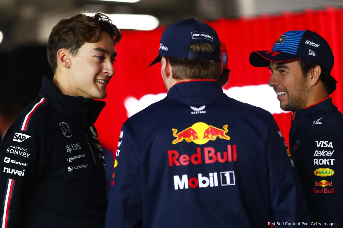 max verstappen sergio perez qatar 12123 george russell