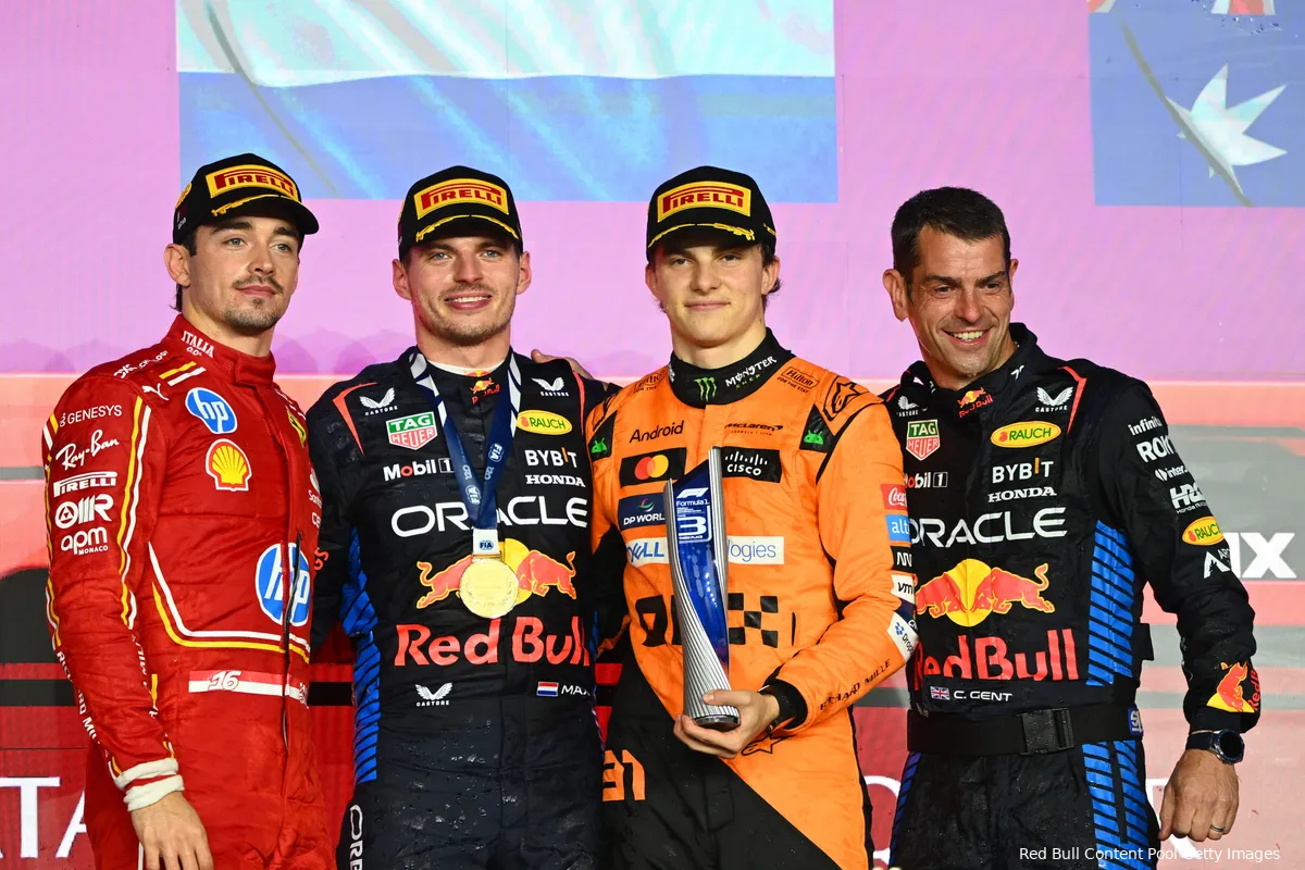 podium max verstappen charles leclerc oscar piastri qatar 2024 13