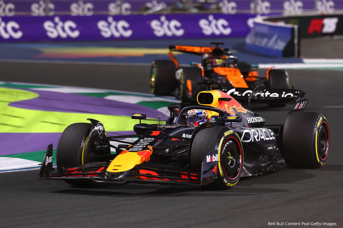 red bull racing max verstappen mclaren oscar piastri gp saoedi arabie 2025 zondag 5
