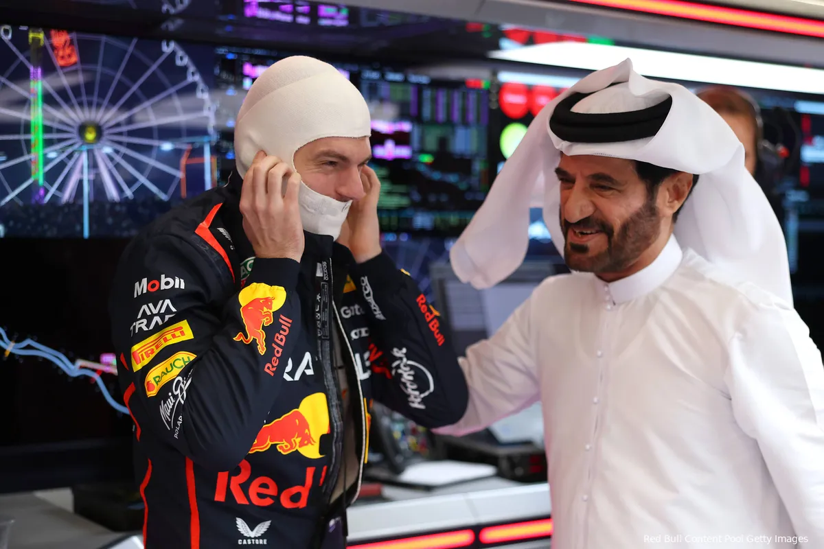 red bull racing max verstappen mohammed ben sulayem gp saoedi arabie 2025 zondag
