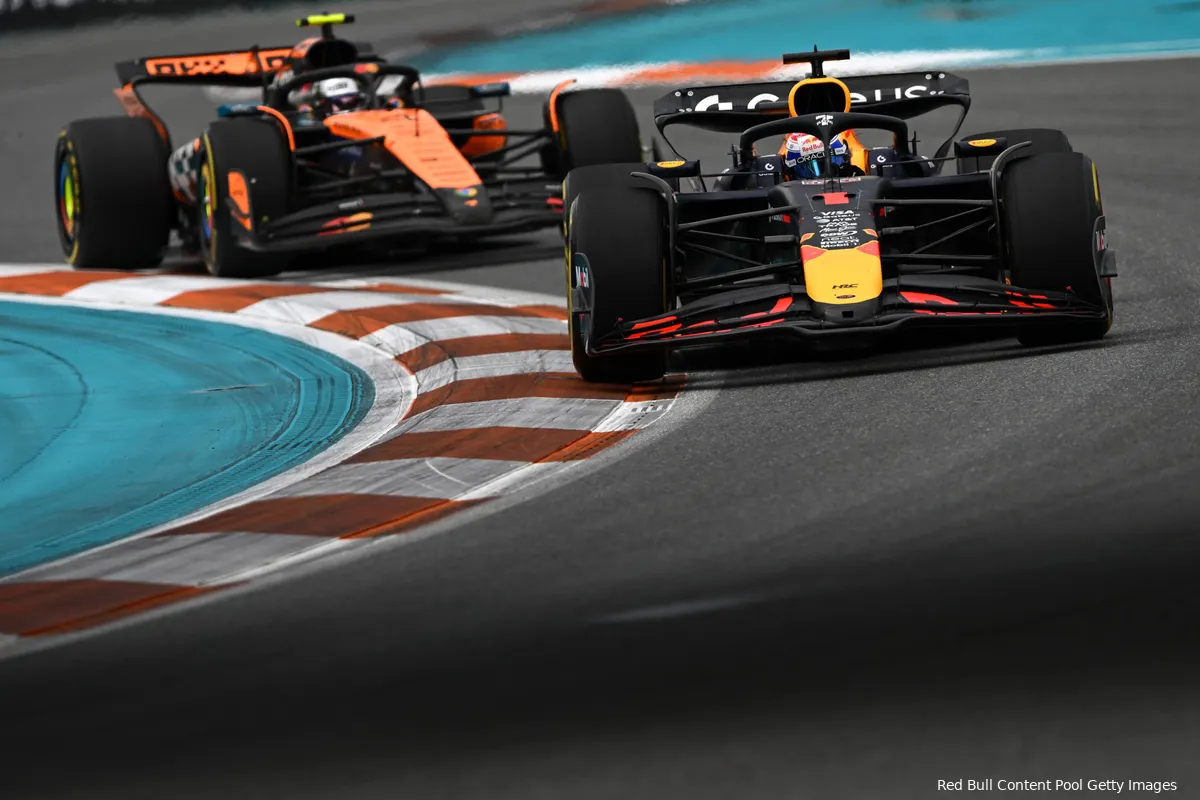 red bull racing max verstappen mclaren lando norris gp miami 2025 zondag 4