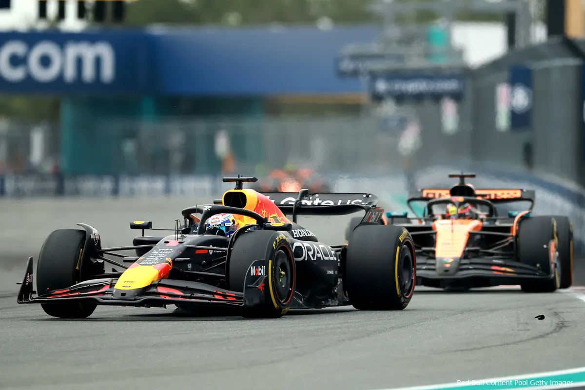 red bull racing max verstappen mclaren oscar piastri gp miami 2025 zondag 2