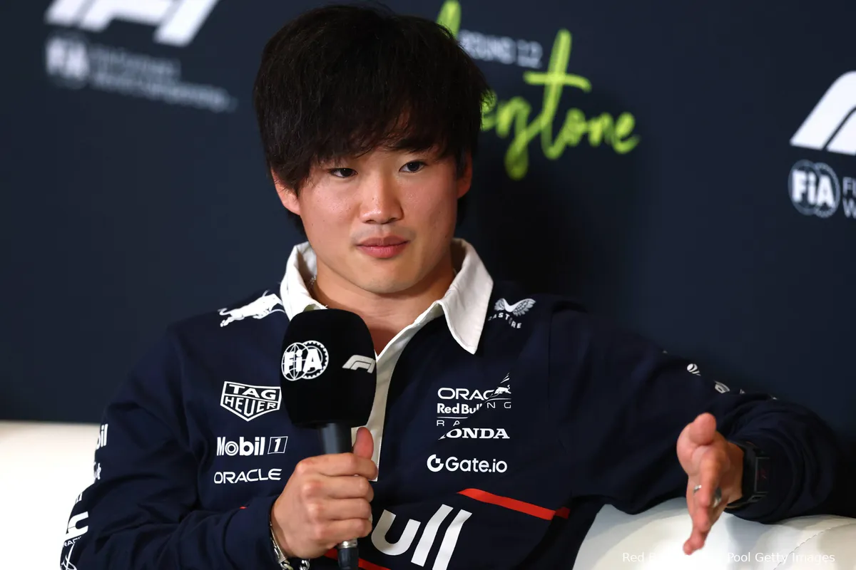 yuki tsunoda silverstone donderdag 2025