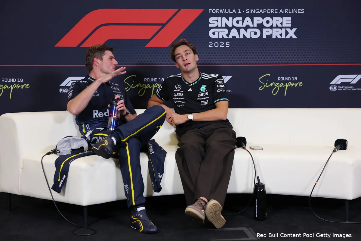 max-verstappen-red-bull-racing-george-russell-mercedes-gp-singapore-2025-zondag-persconferentie