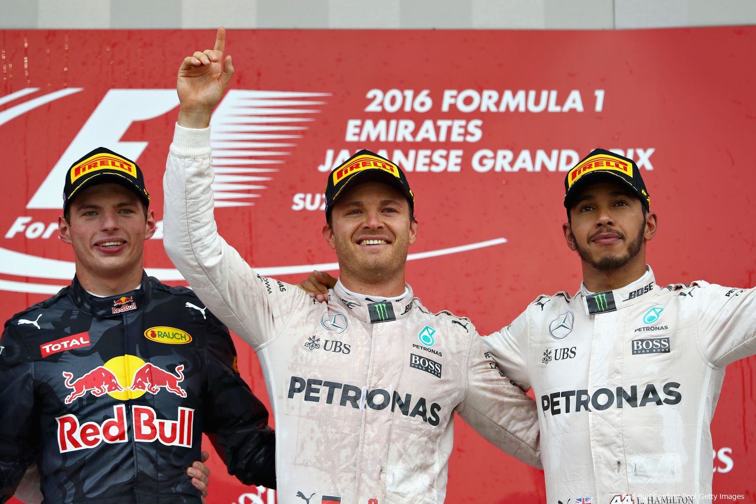 Nico Rosberg pakte in Japan 2016 een cruciale zege, waarna hij aan tweede plekken genoeg had om de titel te pakken.