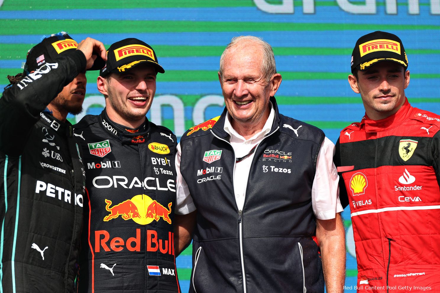 helmut marko charles leclerc lewis hamilton max verstappen ferrari mercedes red bull racing f1 gp verenigde staten 2022