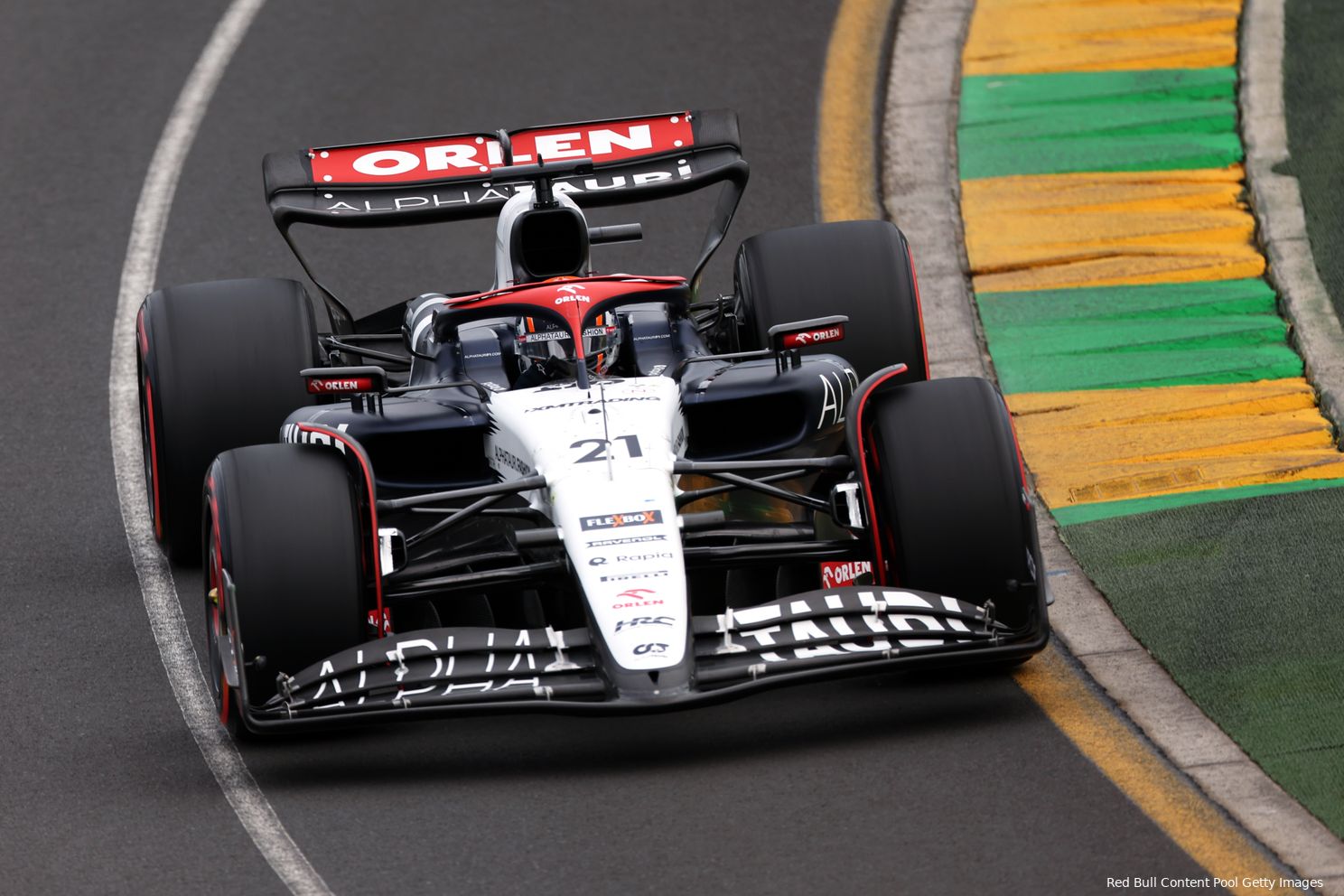 Nyck de Vries in action during qualifying for the Australian Grand Prix.