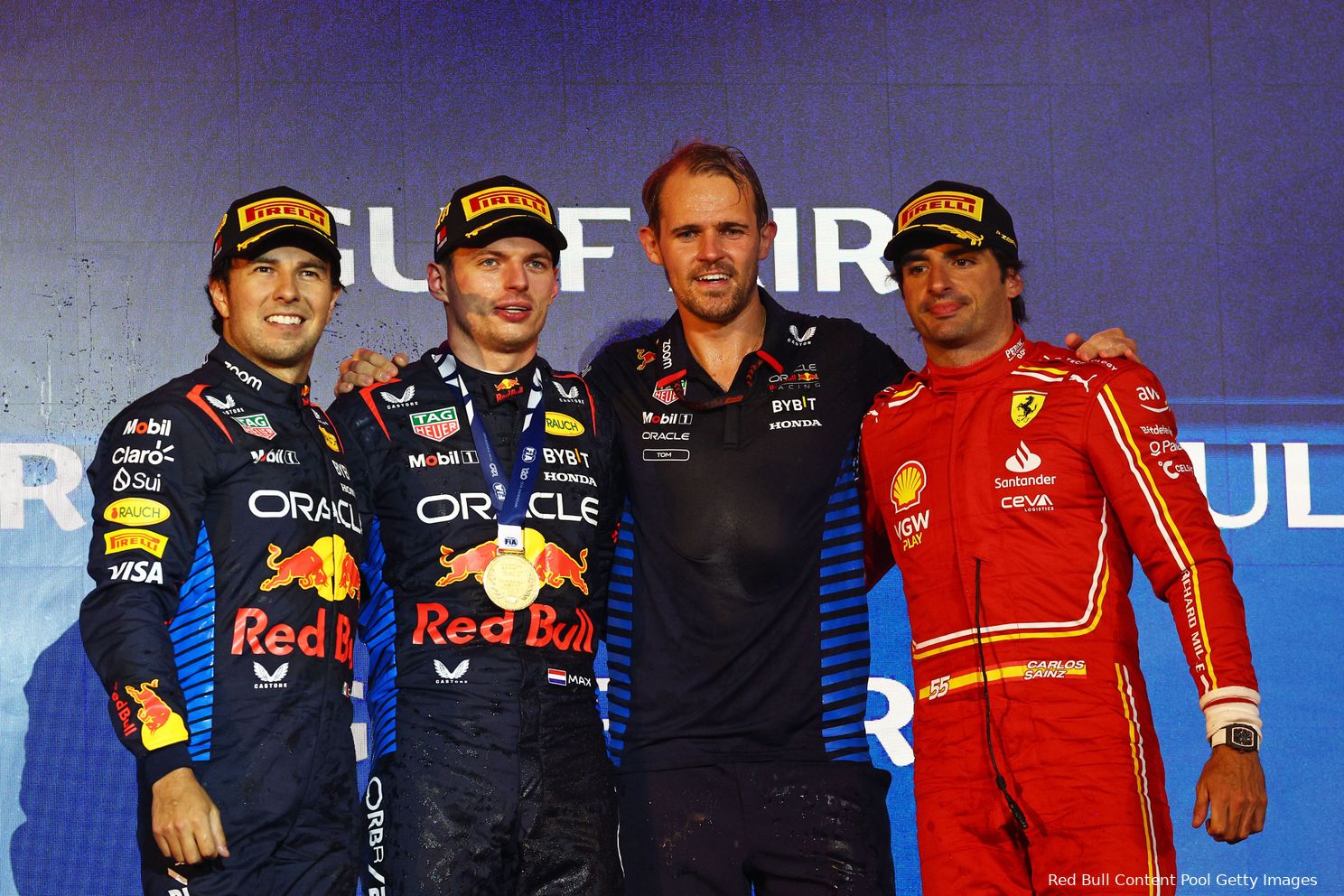 carlos sainz sergio perez max verstappen bahrein gp 2024