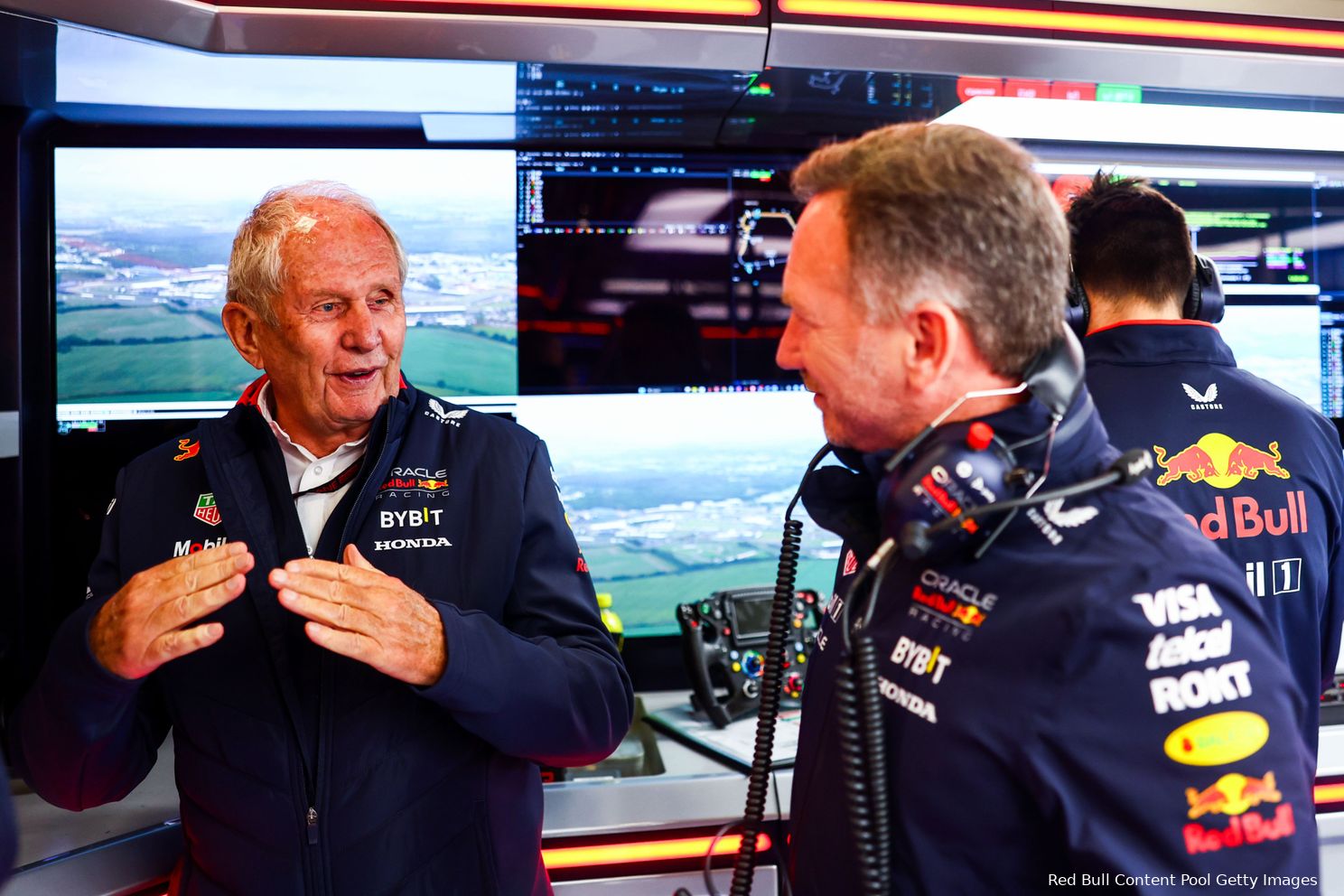 helmut marko christian horner red bull racing groot brittannie vrijdag 2024