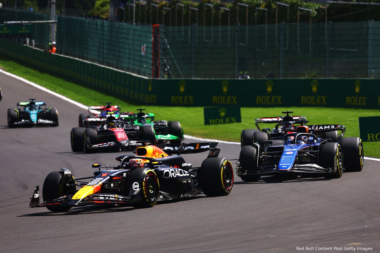 max verstappen alexander albon belgie start