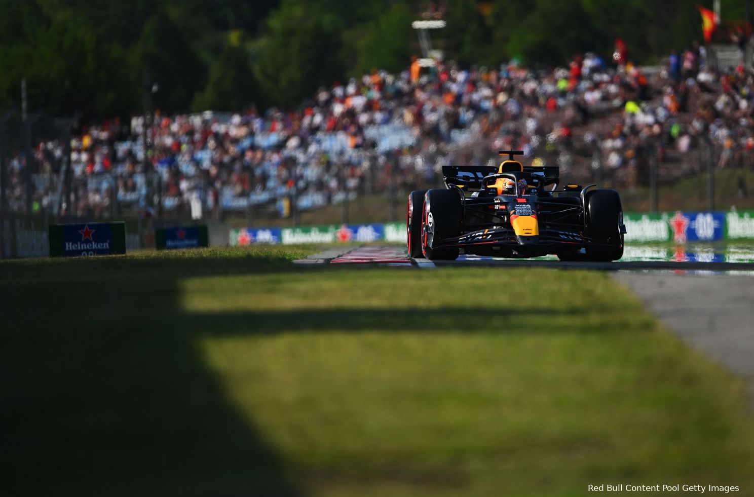 Max Verstappen, kwalificatie voor de Grand Prix van Hongarije, op de Hungaring, 2024.