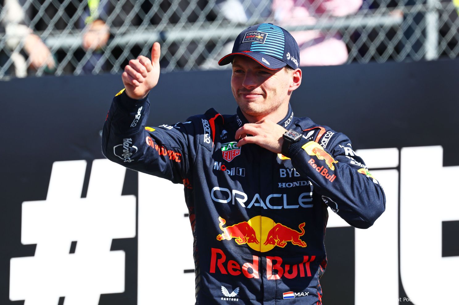 max verstappen silverstone groot brittannie engeland duimpje