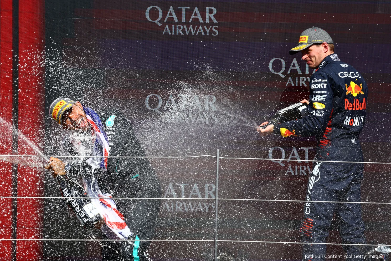 max verstappen silverstone groot brittannie engeland lewis hamilton podium 2